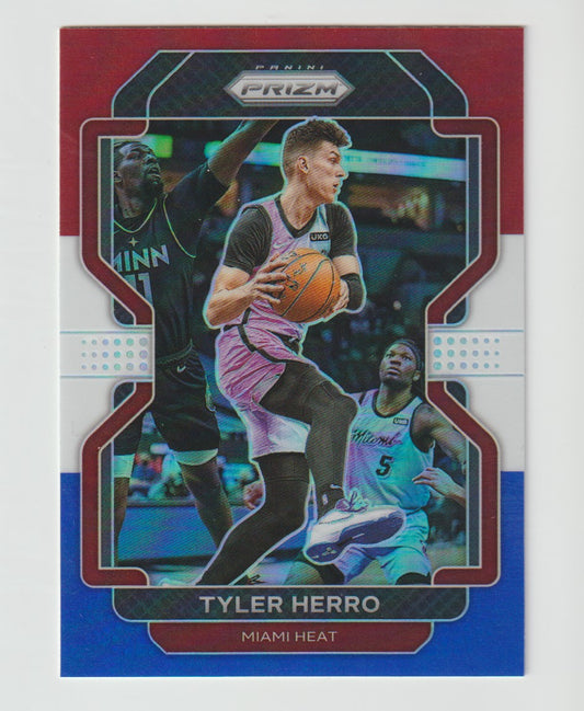 227 Tyler Herro - Miami Heat Red White Blue Prizm