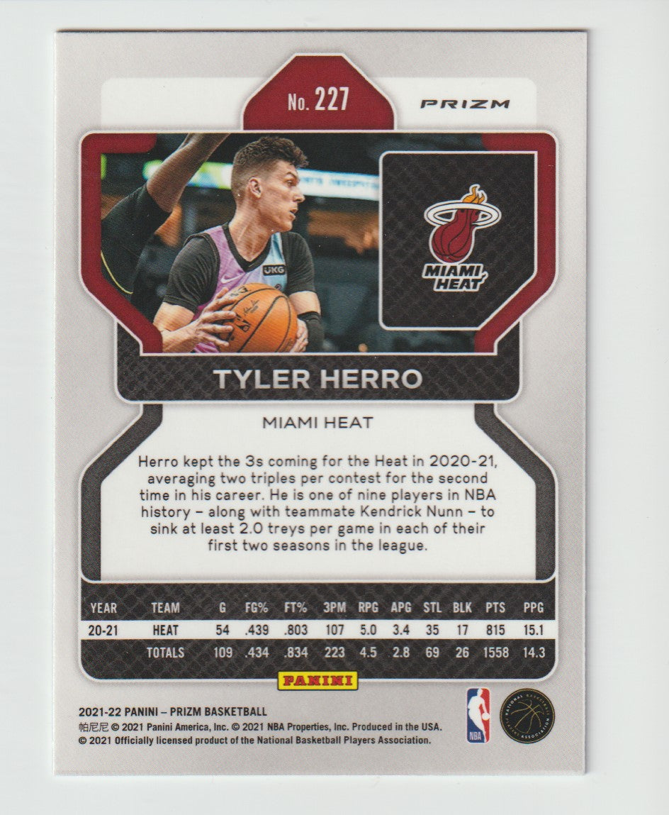 227 Tyler Herro - Miami Heat Red White Blue Prizm