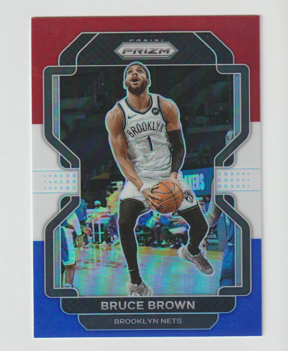 230 Bruce Brown - Brooklyn Nets Red White Blue Prizm