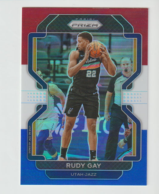 241 Rudy Gay - Utah Jazz Red White Blue Prizm