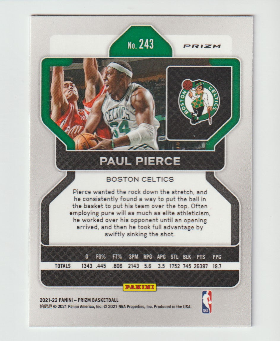 243 Paul Pierce - Boston Celtics Red White Blue Prizm