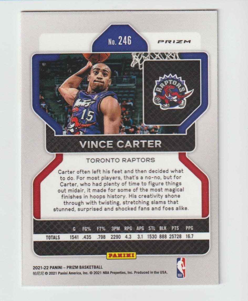 246 Vince Carter - Toronto Raptors Red White Blue Prizm