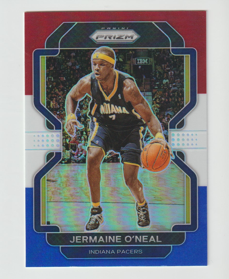 250 Jermaine O'Neal - Indiana Pacers Red White Blue Prizm