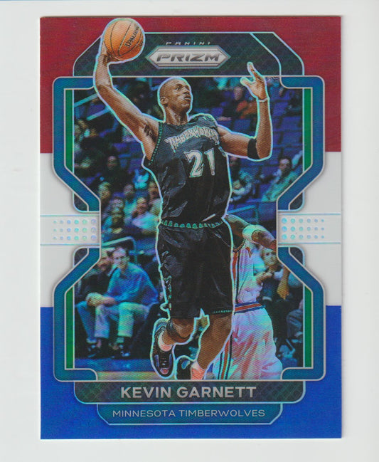 256 Kevin Garnett - Minnesota Timberwolves Red White Blue Prizm