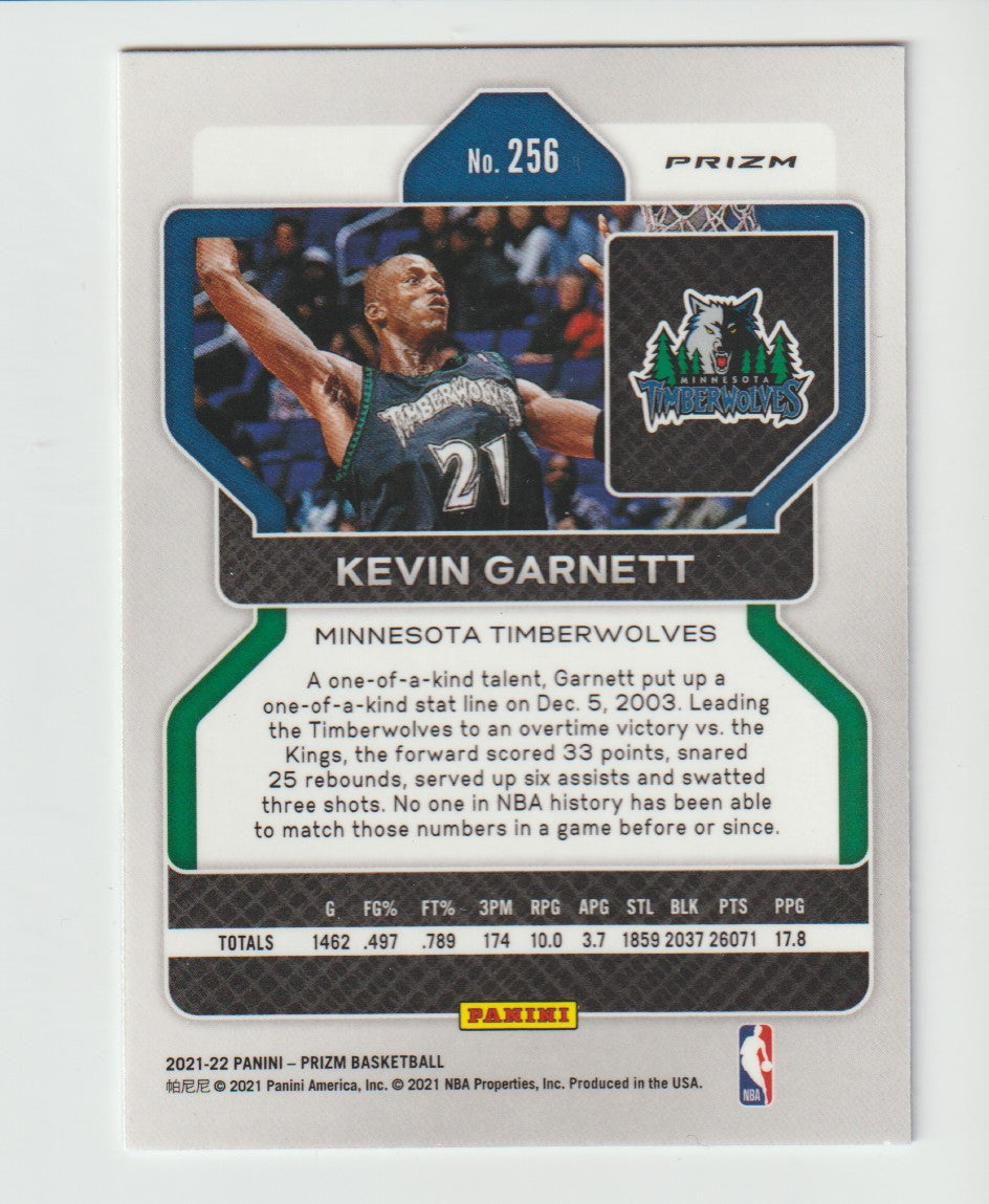 256 Kevin Garnett - Minnesota Timberwolves Red White Blue Prizm
