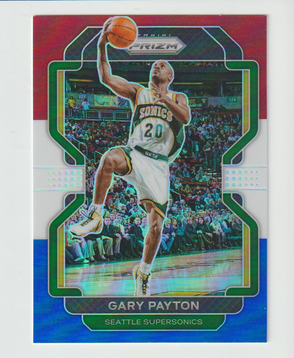 257 Gary Payton - Seattle Supersonics Red White Blue Prizm