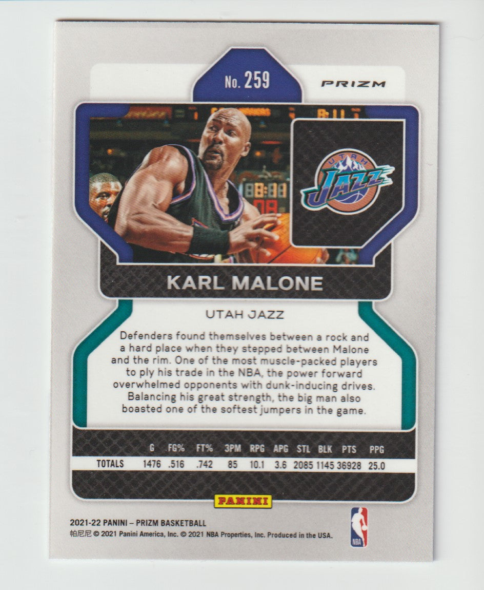 259 Karl Malone - Utah Jazz Red White Blue Prizm