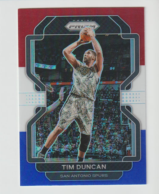 268 Tim Duncan - San Antonio Spurs Red White Blue Prizm