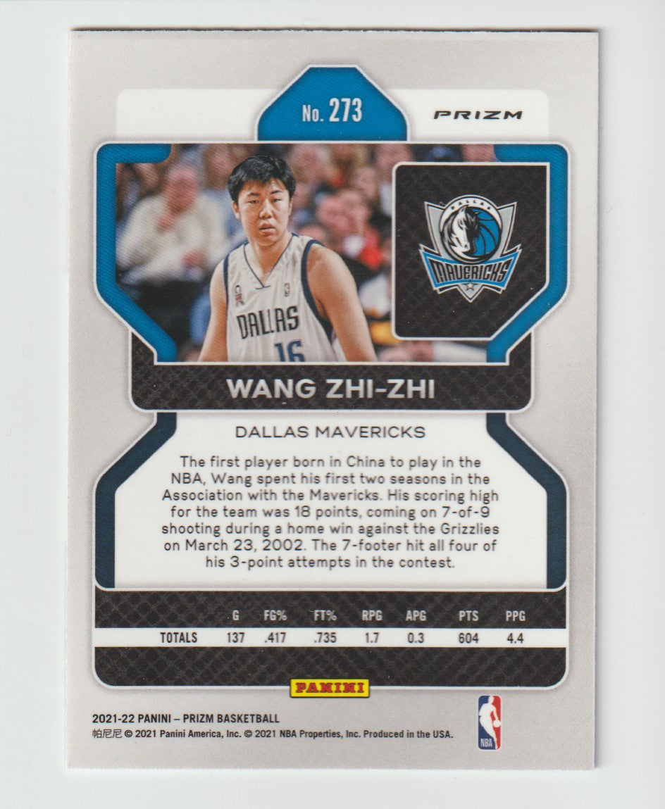 273 Wang Zhi-zhi - Dallas Mavericks Red White Blue Prizm