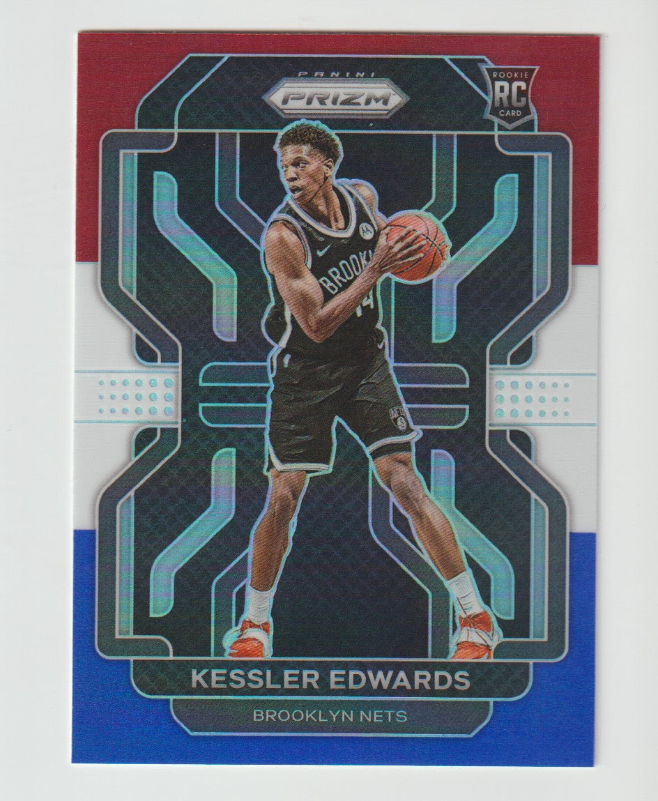 284 Kessler Edwards - Brooklyn Nets Red White Blue Prizm