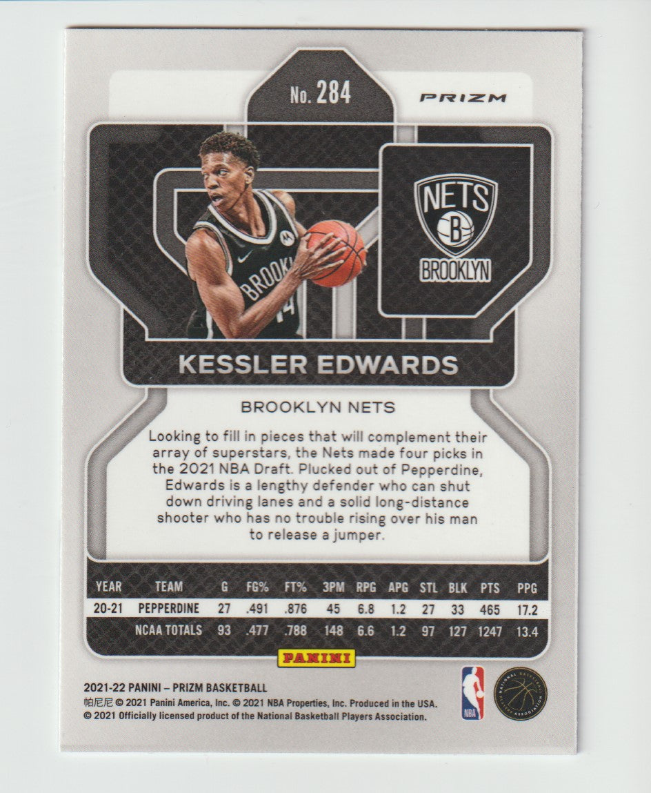 284 Kessler Edwards - Brooklyn Nets Red White Blue Prizm