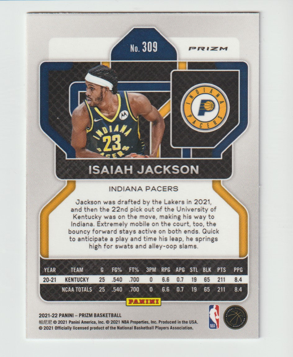 309 Isaiah Jackson - Indiana Pacers Red White Blue Prizm