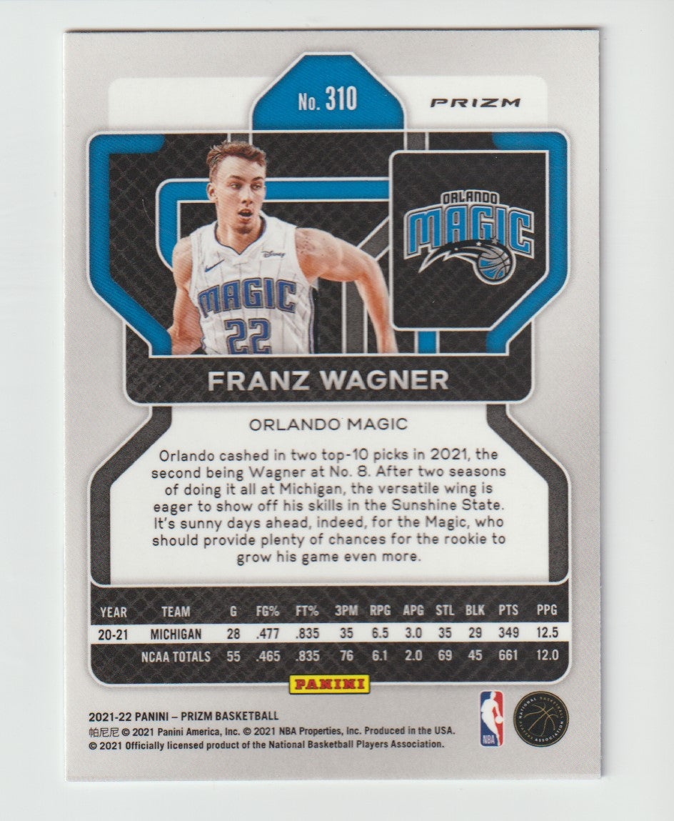 310 Franz Wagner - Orlando Magic Red White Blue Prizm