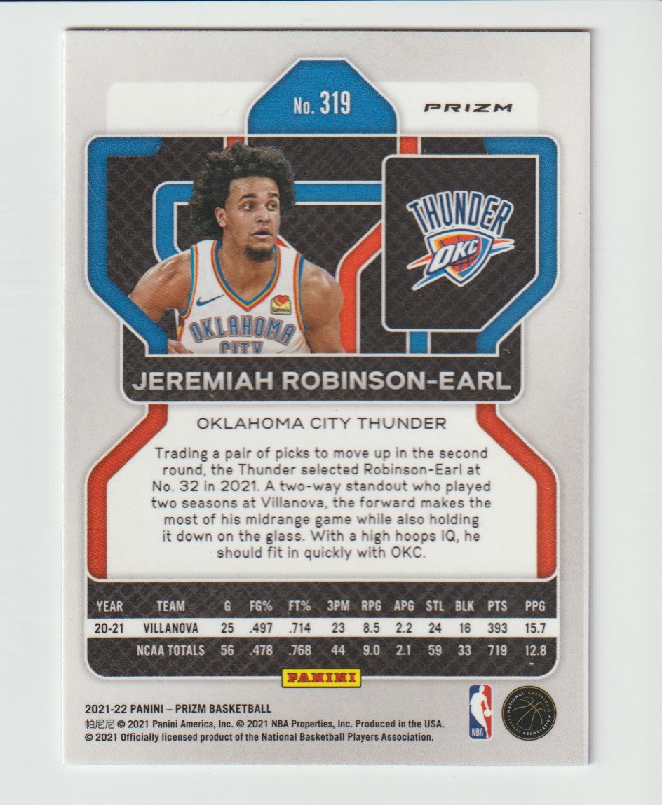 319 Jeremiah Robinson-Earl - Oklahoma City Thunder Red White Blue Prizm