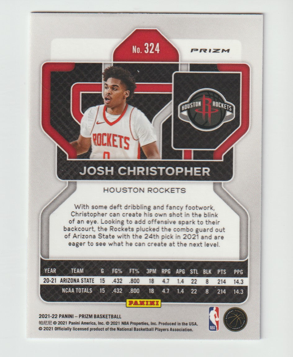 324 Josh Christopher - Houston Rockets Red White Blue Prizm