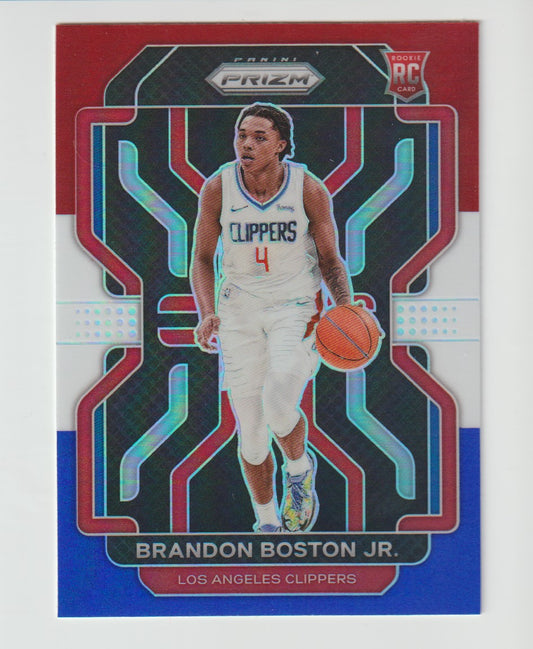330 Brandon Boston Jr. - Los Angeles Clippers Red White Blue Prizm