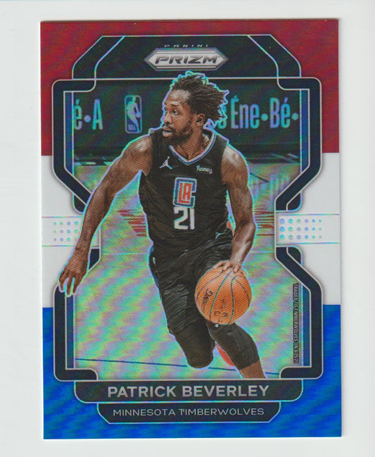 025 Patrick Beverley - Minnesota Timberwolves Red White Blue Prizm