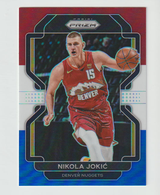 032 Nikola Jokic - Denver Nuggets Red White Blue Prizm