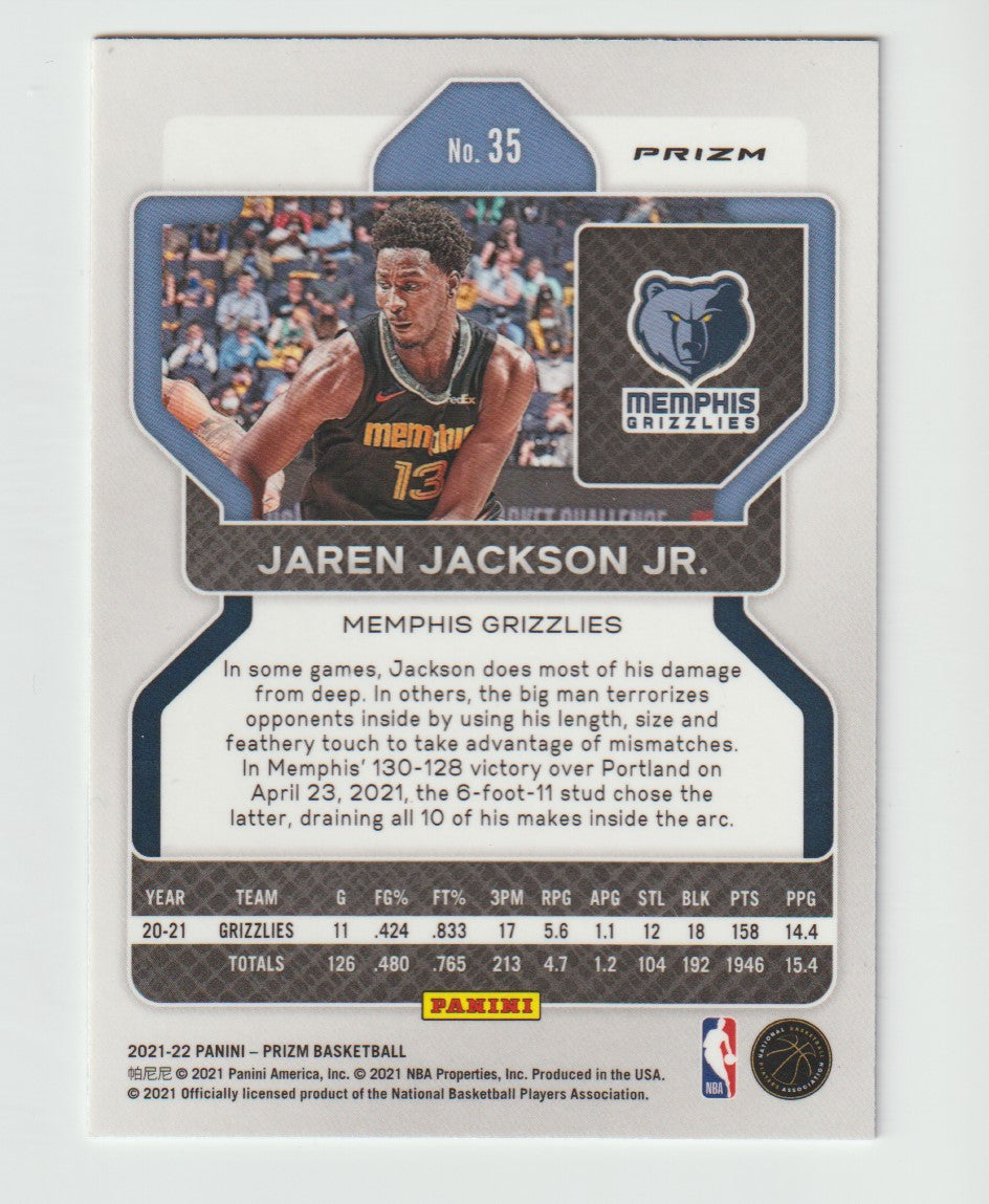 035 Jaren Jackson Jr. - Memphis Grizzlies Red White Blue Prizm