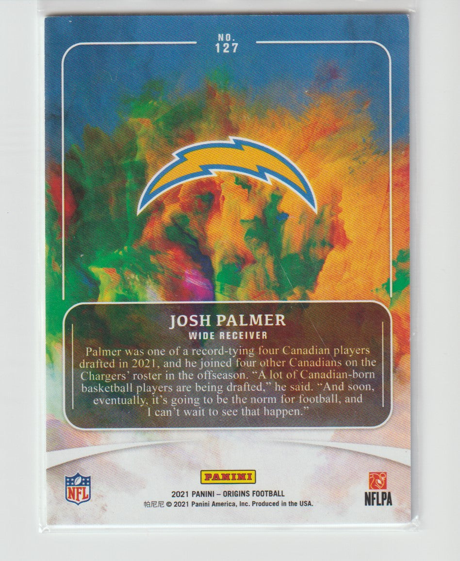 127 Josh Palmer LA Chargers Rookie Card