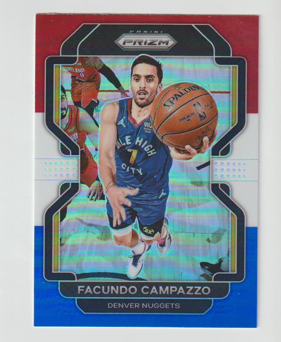 054 Facundo Campazzo - Denver Nuggets Red White Blue Prizm