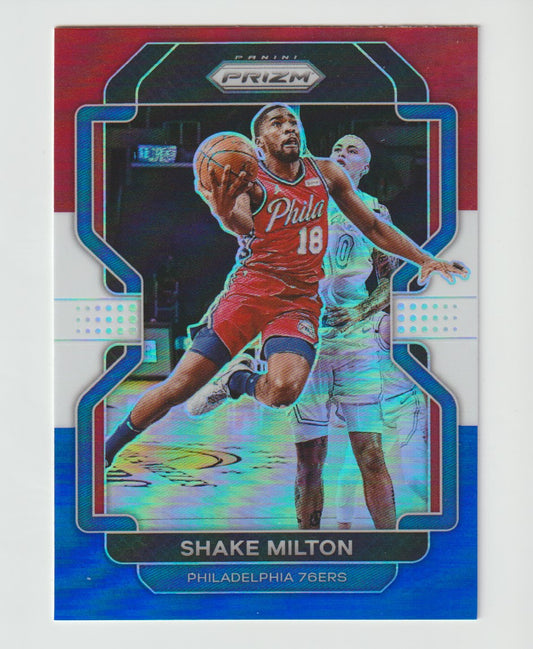 058 Shake Milton - Philadelphia 76ers Red White Blue Prizm