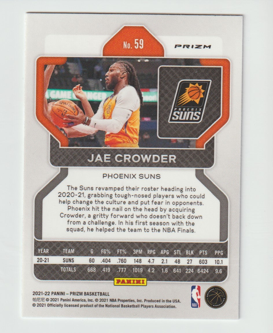 059 Jae Crowder - Phoenix Suns Red White Blue Prizm