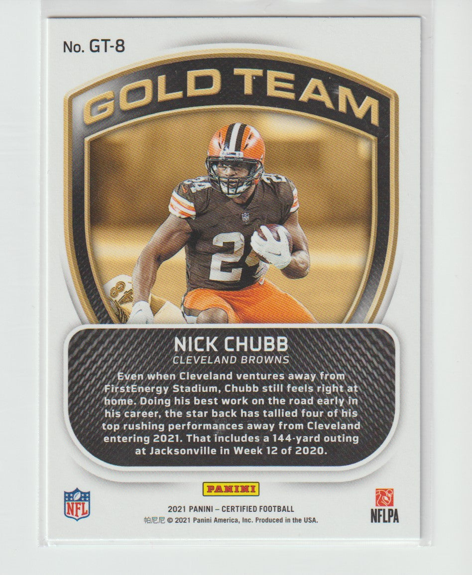 GT-8 Nick Chubb Cleveland Browns Gold Team