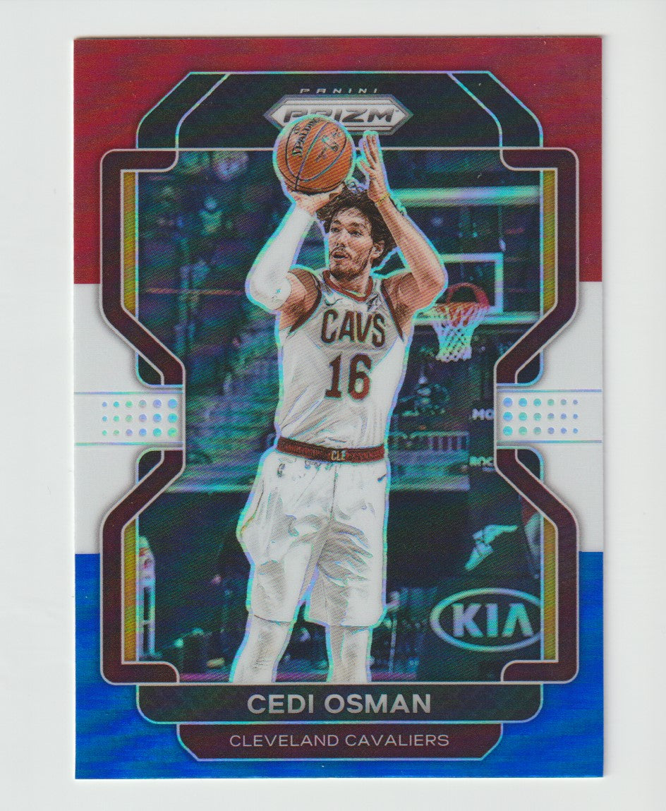 060 Cedi Osman - Cleveland Cavaliers Red White Blue Prizm