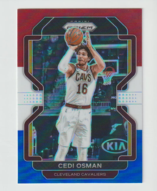 060 Cedi Osman - Cleveland Cavaliers Red White Blue Prizm