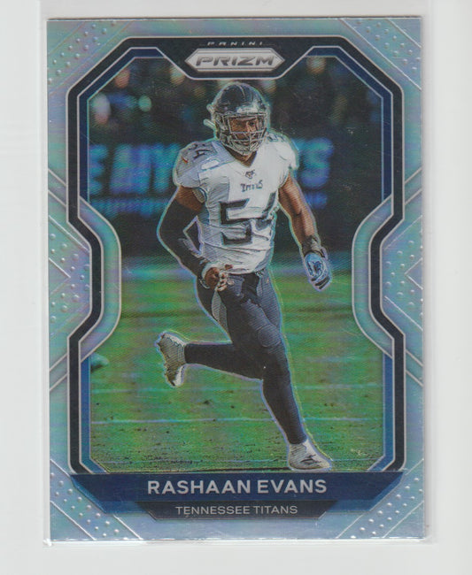 107 Rashaan Evans Tennessee Titans Silver Prizm