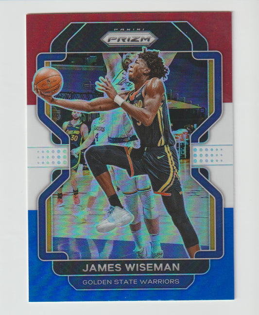 061 James Wiseman - Golden State Warriors Red White Blue Prizm