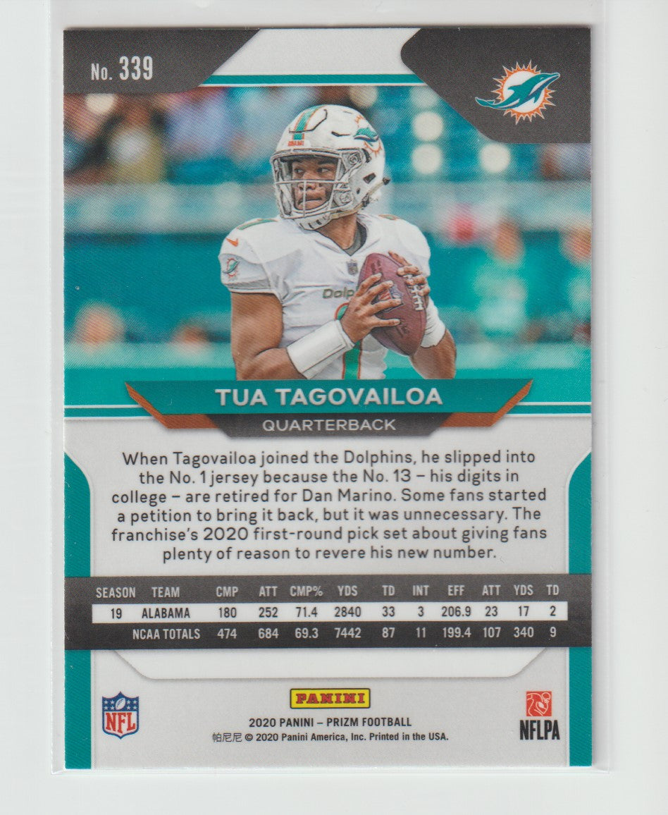 339 Tua Tagovailoa Miami Dolphin Rookie Card