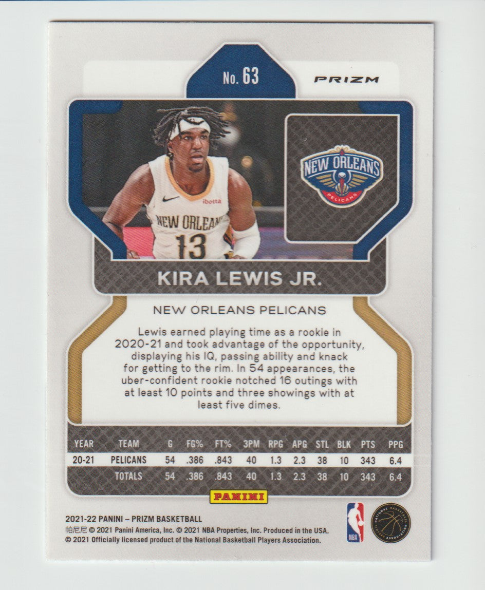 063 Kira Lewis Jr. - New Orleans Pelicans Red White Blue Prizm