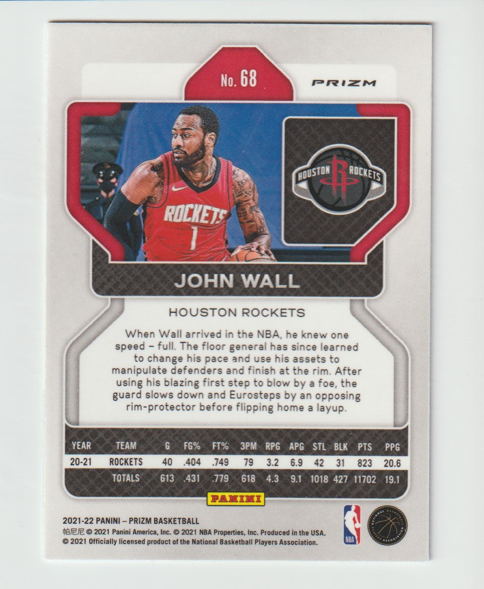 068 John Wall - Houston Rockets Red White Blue Prizm