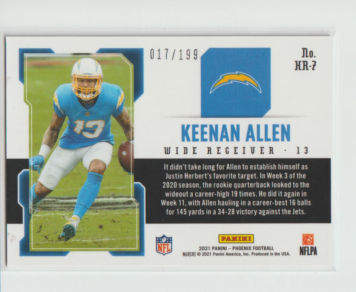 HR-7 Keenan Allen LA Chargers Red 017/199