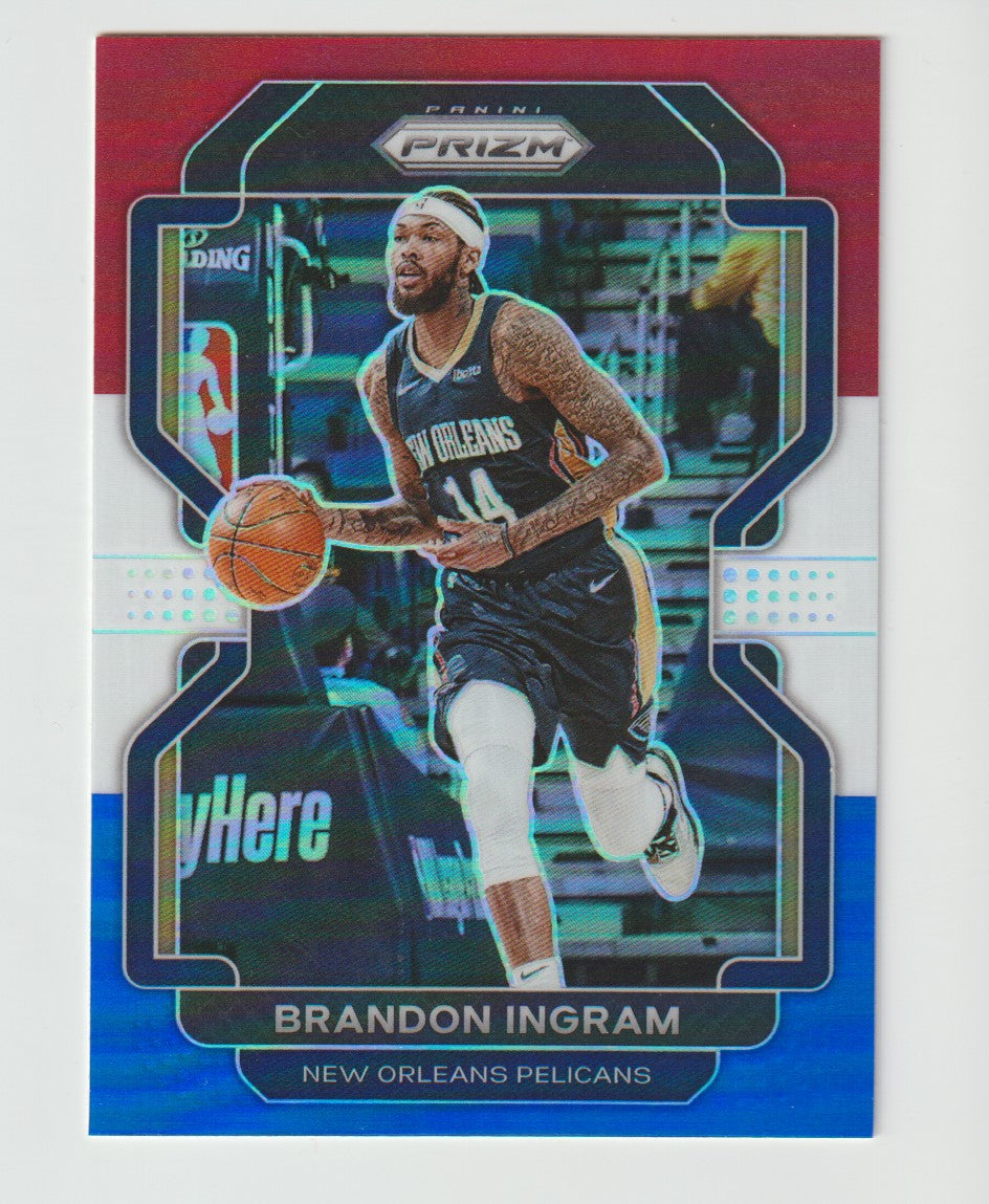 009 Brandon Ingram - New Orleans Pelicans Red White Blue Prizm