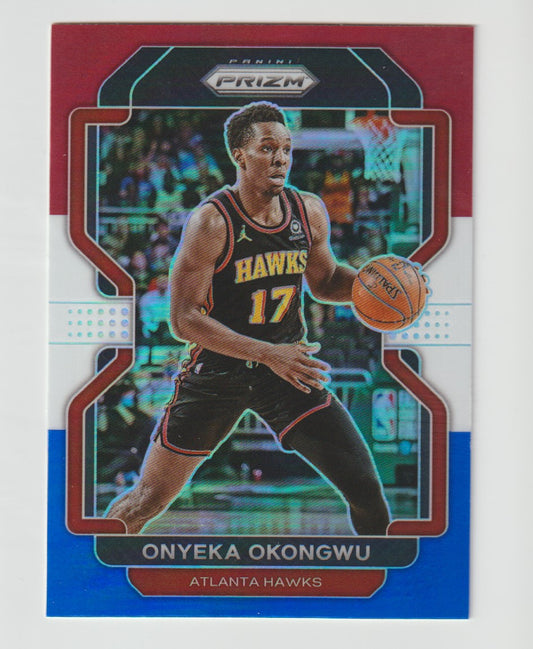 075 Onyeka Okongwu - Atlanta Hawks Red White Blue Prizm