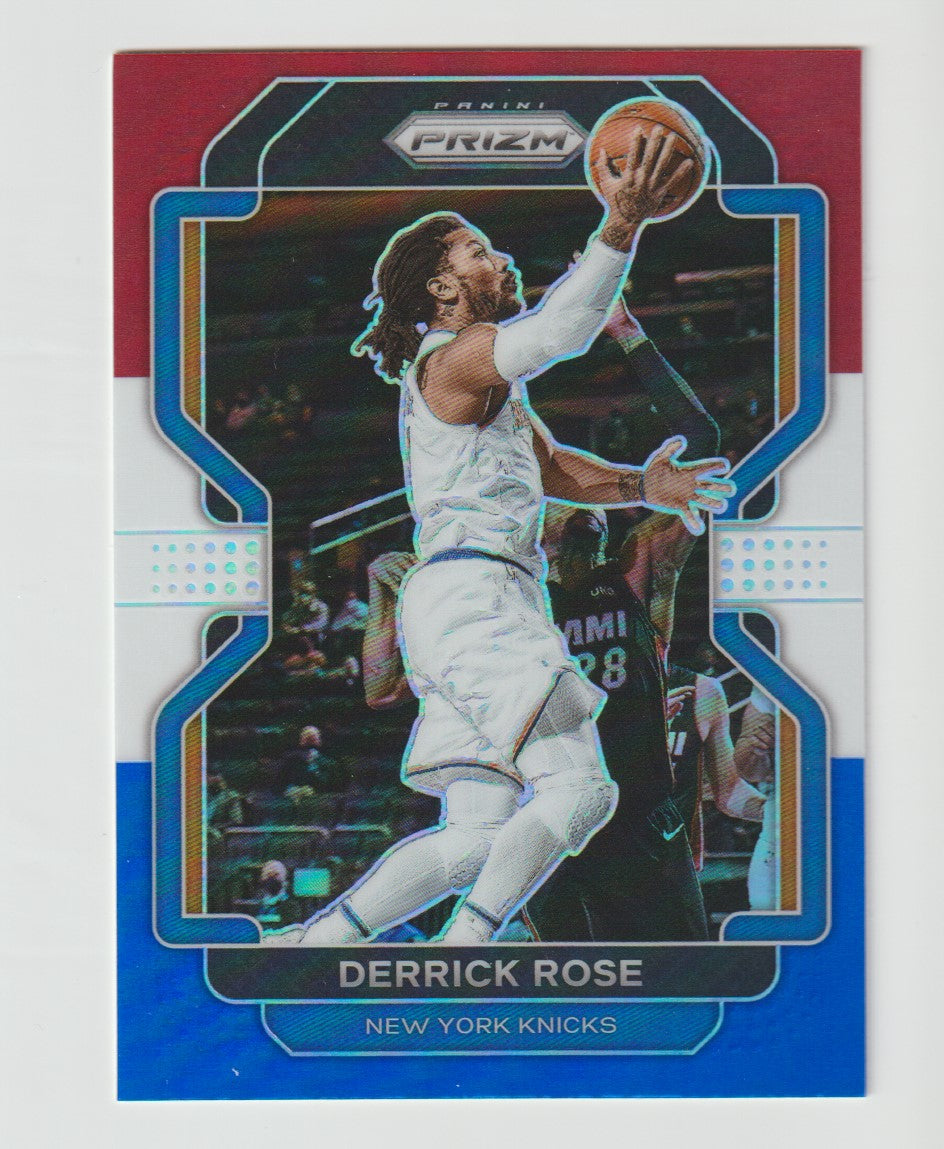 082 Derrick Rose - New York Knicks Red White Blue Prizm
