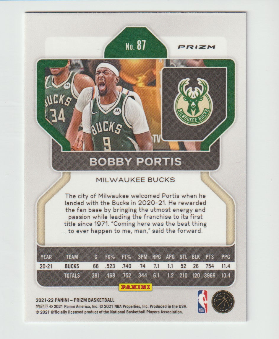 087 Bobby Portis - Milwaukee Bucks Red White Blue Prizm