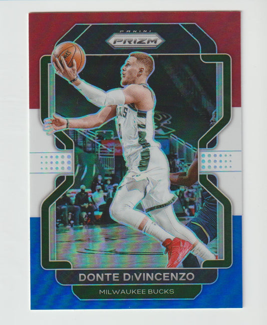 088 Donte DiVincenzo - Milwaukee Bucks Red White Blue Prizm