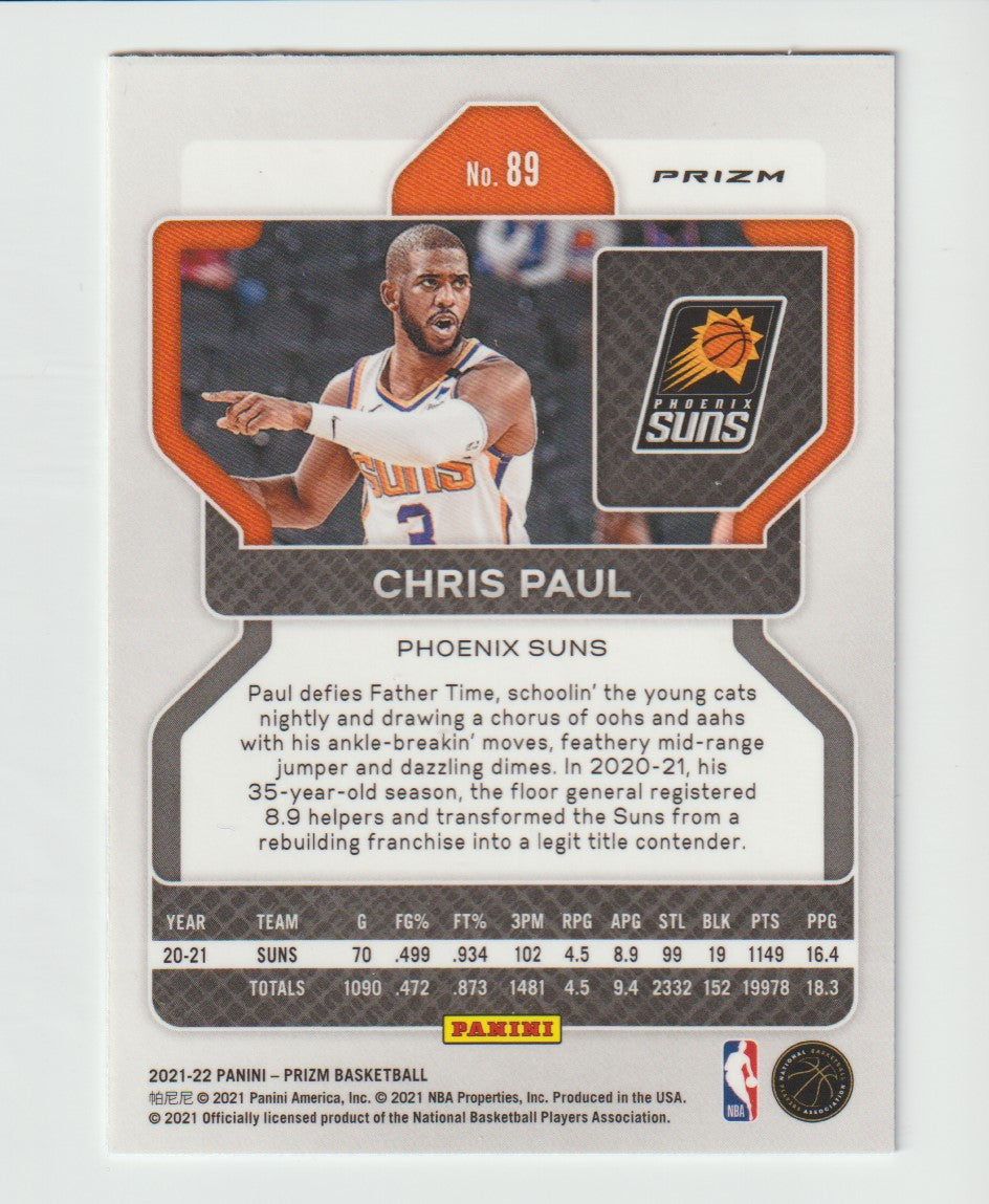 089 Chris Paul - Phoenix Suns Red White Blue Prizm