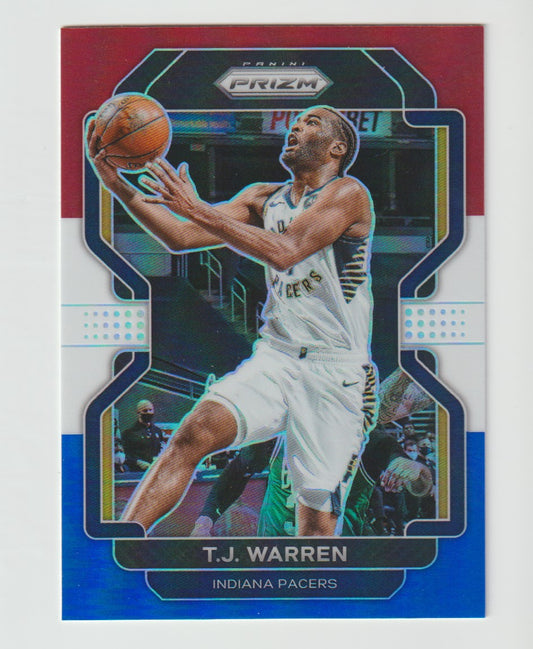 090 T.J. Warren - Indiana Pacers Red White Blue Prizm