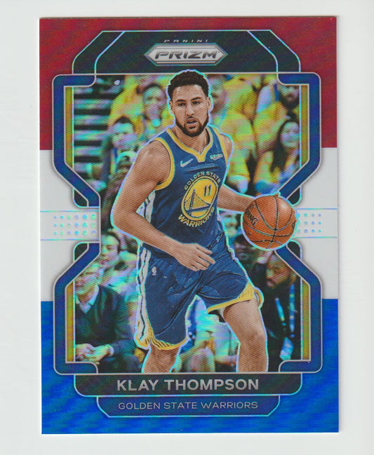 092 Klay Thompson - Golden State Warriors Red White Blue Prizm