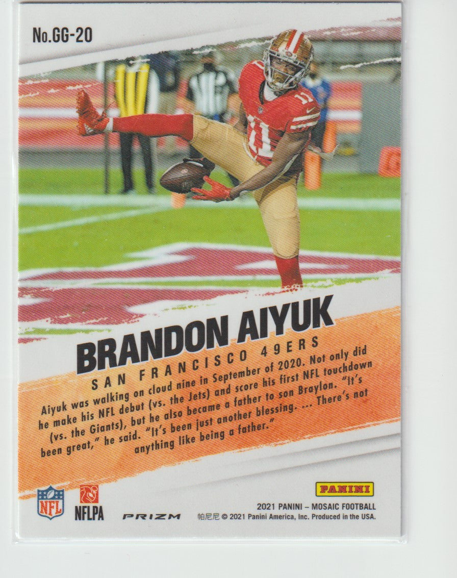 GG-20 Brandon Aiyuk - San Francisco 49ers Mosaic Parallel