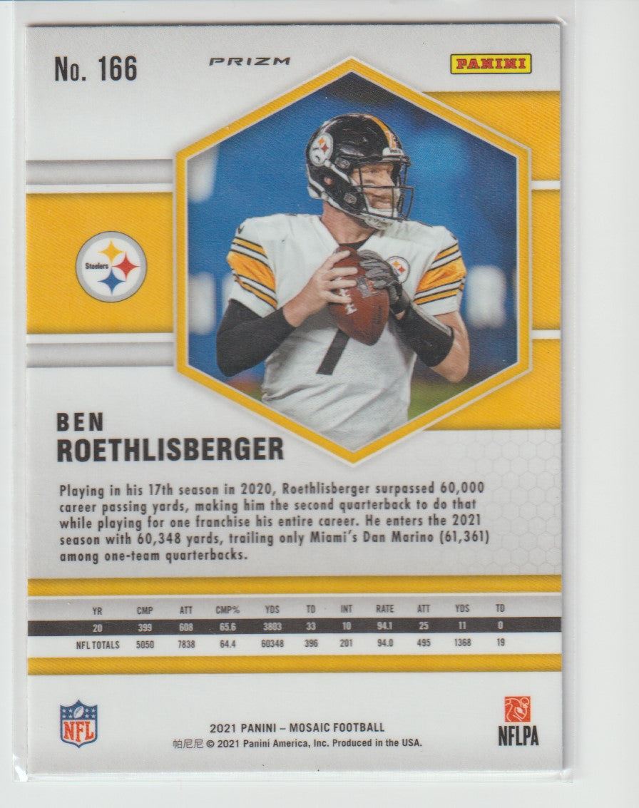 166 Ben Roethlisberger - Pittsburgh Steelers Camo Pink Parallel