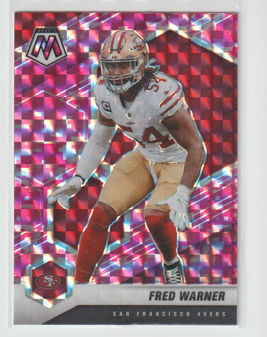 178 Fred Warner - San Francisco 49ers Camo Pink Parallel