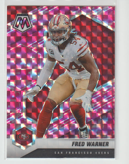 178 Fred Warner - San Francisco 49ers Camo Pink Parallel