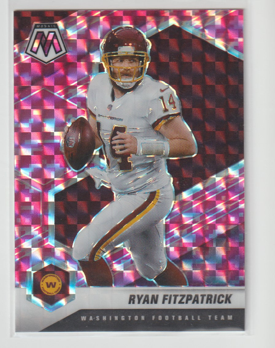 197 Ryan Fitzpatrick Washington Football Team Camo Pink Parallel