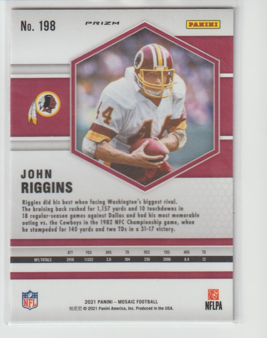 198 John Riggins - Washington Redskins Camo Pink Parallel